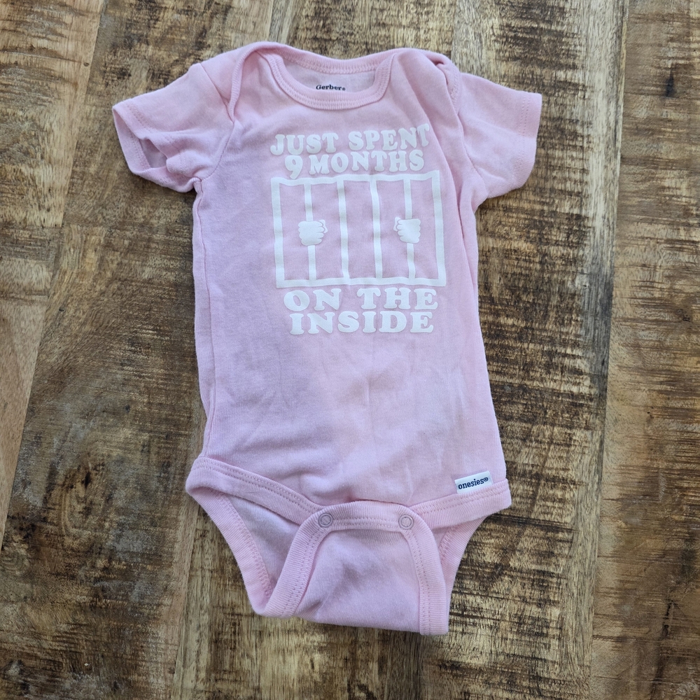 Gerber Pink Baby Bodysuit